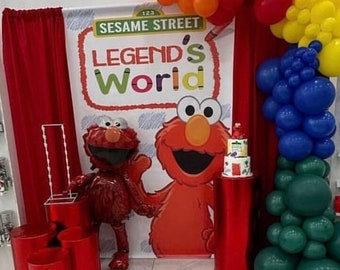 Elmo Birthday Banner (DIGITAL COPY)