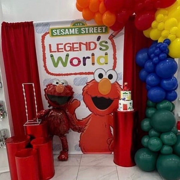 Elmo Birthday Banner (DIGITAL COPY)