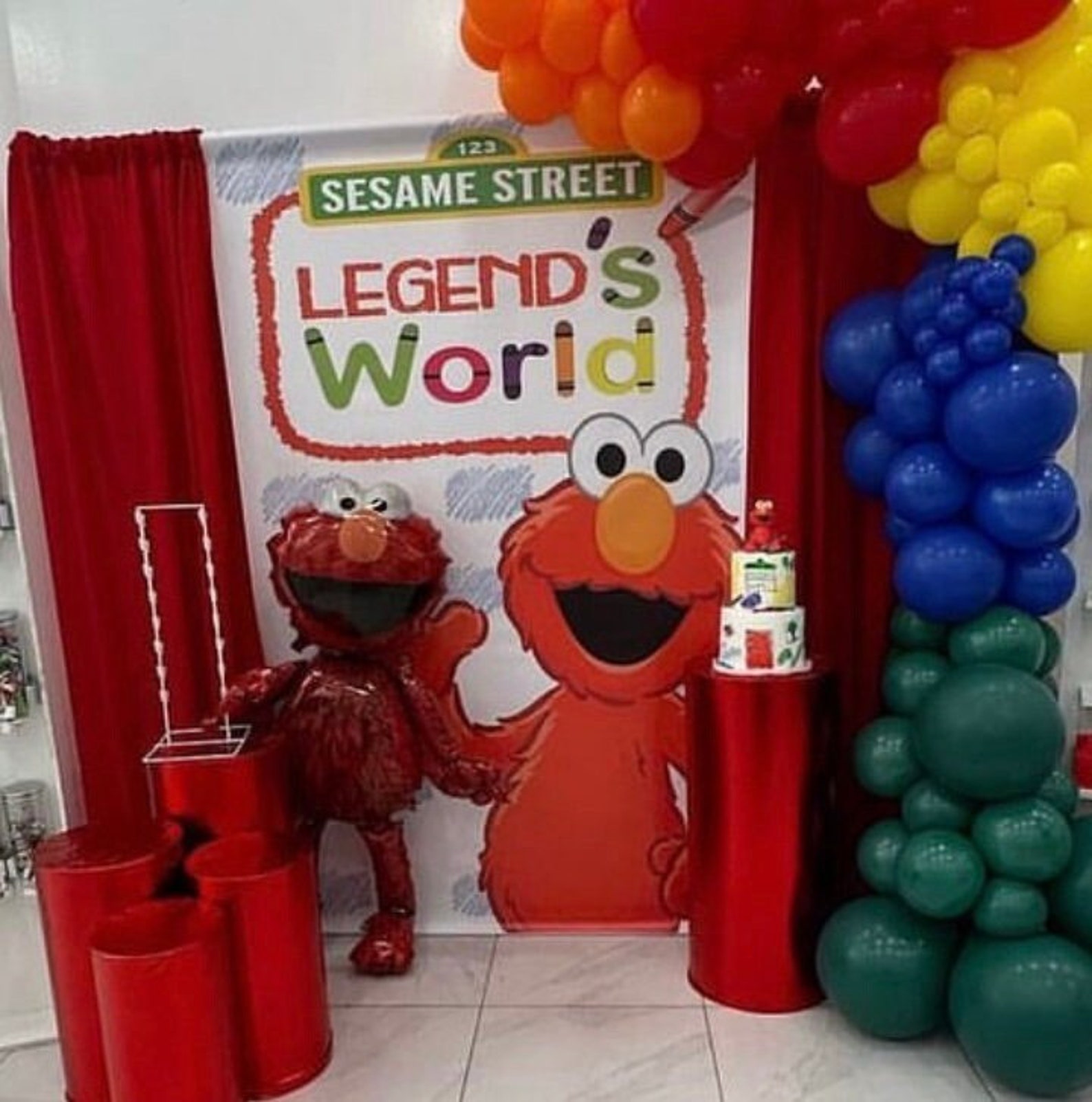 Elmo Birthday Banner DIGITAL COPY - Etsy