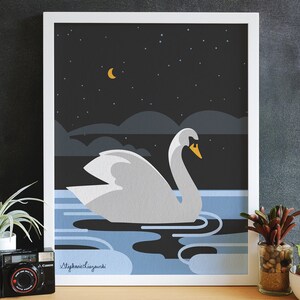 Serene Swan Art Print