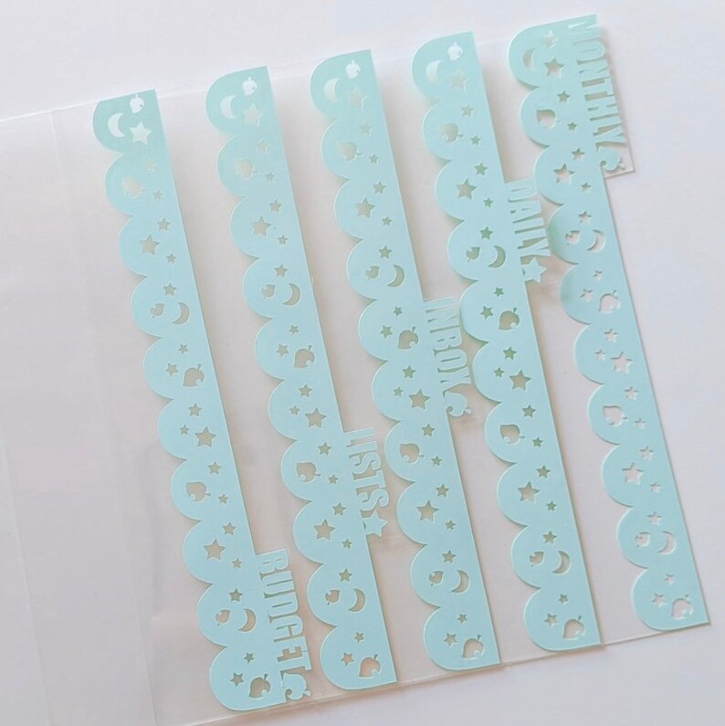 PREMADE Animal Crossing Word Tab Divider Set Planner Decal Etsy