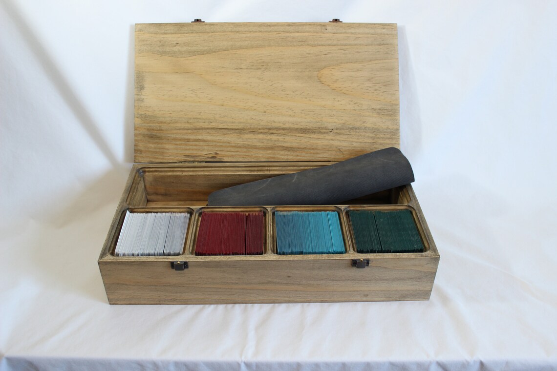 Double Sleeve Commander Deck Box Double Sleeved EDH Card Etsy