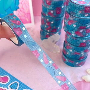 貝殻、銀箔、美しい海の和紙テープ、スクラップブッキング用品、ジャーナリング、ジャーナル用品、クラフトテープ、マーメイド和紙