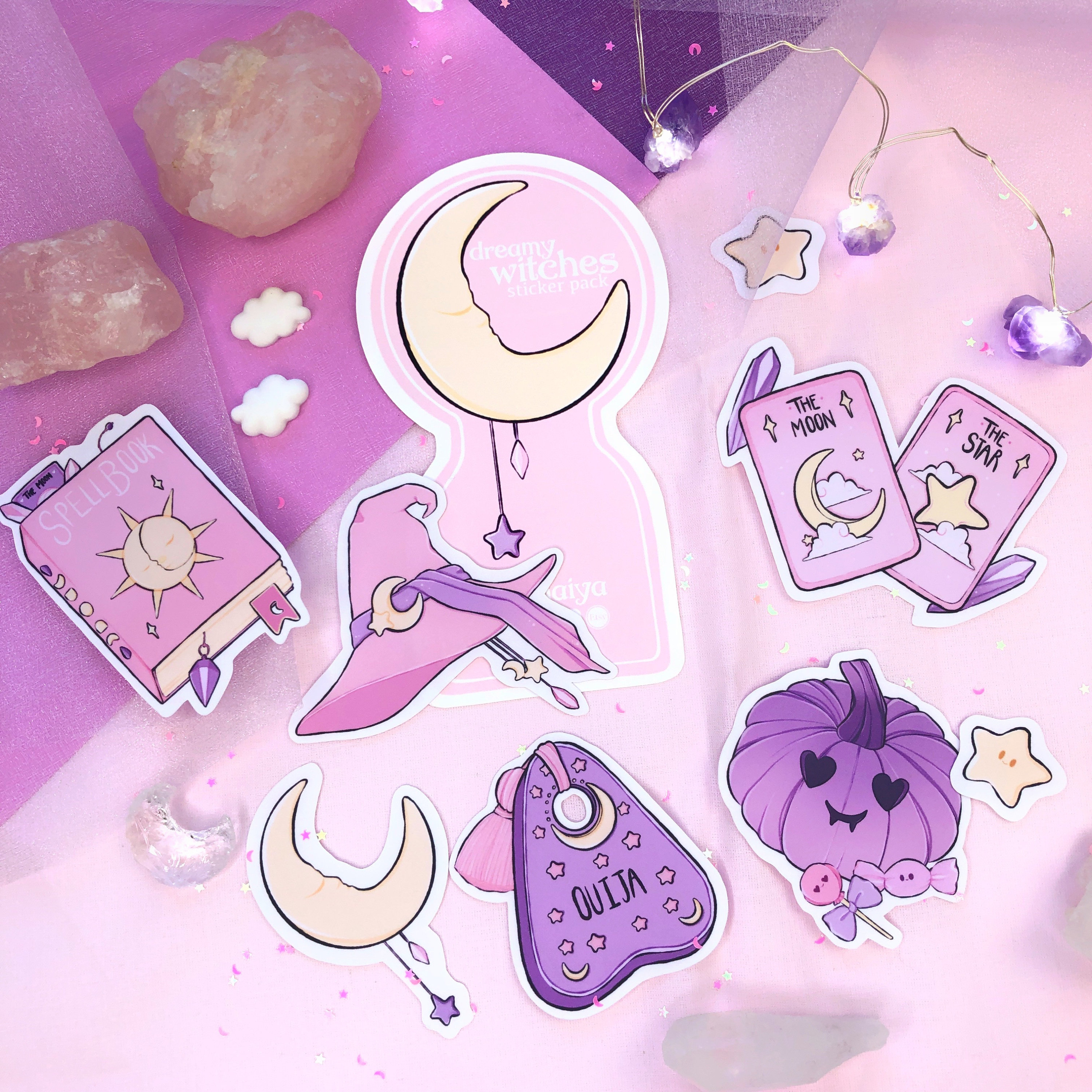 Dreamy Witches Pink Die Cut Sticker Flakes Pack, Witchy Vibes, Planner  Supplies, Kawaii Stickers, Witch Stickers, Scrapbook Ephemera - Etsy Sweden