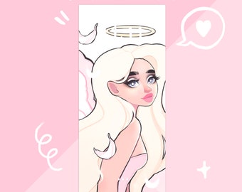 pink angel aesthetic phone wallpaper, ios, android, mobile phone theme, smartphone background, wallpaper set, aesthetic iphone background