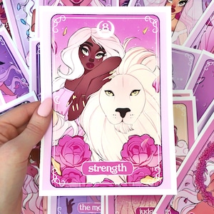 major arcana witchy tarot card wall art prints, room decor, tarot print, altar decor, boho decor, kawaii illustartion
