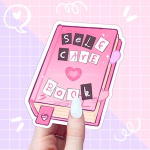 adesivo per libri sulla cura di sé, adesivi per ragazze, adesivi per ragazze adolescenti, fiocchi di adesivi, adesivi per diari, adesivi kawaii, estetici, anni '00, genz