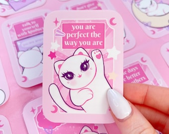 self love affirmation deck of 20 mini cute cards