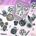 green witch sticker pack - witchy - witchy stickers - witch stickers - book of shadows - witchy planner - planner stickers - scrapbooking 