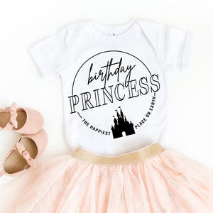 Theme Park Birthday Princess SVG - SOFORTIGER DOWNLOAD - Disney Birthday Babe, Schloss - Digitale Schnittdateien für Drucker, Silhouette oder Cricut
