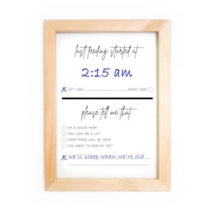 Babyvoeding Tracker 8x10 Print - INSTANT DOWNLOAD - Droog wissen pasgeboren tijdgrafiek, minimalistische neutrale kwekerij, modern decor - afdrukbaar teken