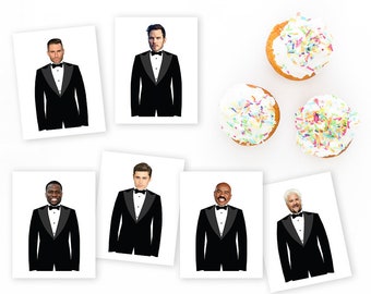 Who Has the Groom? - INSTANT DOWNLOAD - 40 Celebrity Cards + Blanks - Bridal Shower Party Game, Bachelorette Party Game