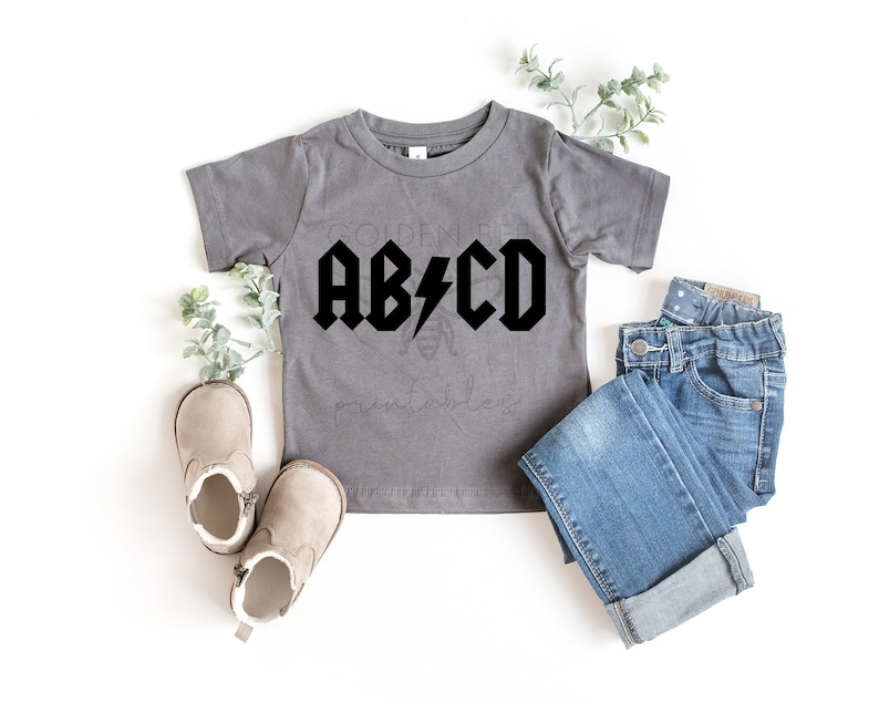 ABCD Rock SVG INSTANT Download Acdc Music Boys Girls - Etsy