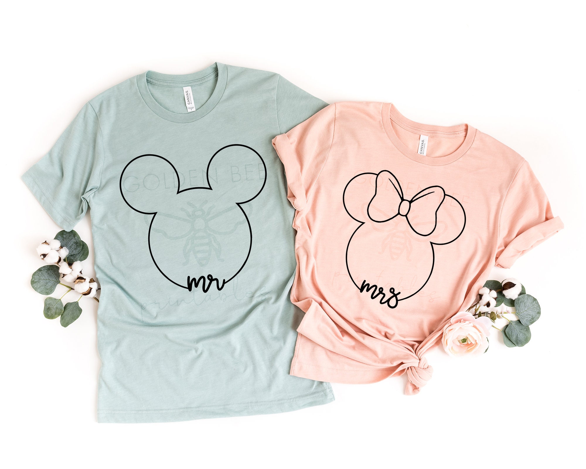 Disney Mr. and Mrs. SVG INSTANT DOWNLOAD Disney Wedding Etsy