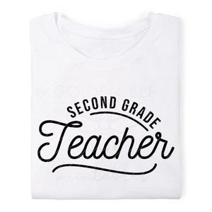 Zweite Klasse Lehrer SVG - INSTANT DOWNLOAD - Lehrer, Kindie Shirts - Lehrer png - Digitaler Schnitt Datei für jeden Drucker, Silhouette oder Cricut