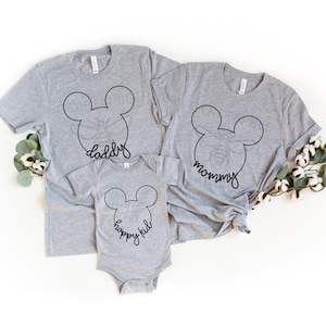 Glückliches Kind + Familie SVG - INSTANT DOWNLOAD - Mickey svg, Where Dreams Come True - Cut-Dateien für jeden Drucker, Silhouette oder Cricut
