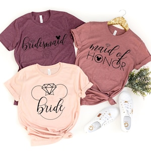Braut, Brautjungfer und Moh SVG - SOFORTIGER DOWNLOAD - Freizeitpark, Disney Bachelorette Party - Digitale Dateien für einen Drucker oder Cricut