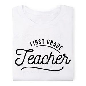 Erste Klasse Lehrer SVG - INSTANT DOWNLOAD - Lehrer, Kindie Shirts - Lehrer png - Digitaler Schnitt Datei für jeden Drucker, Silhouette oder Cricut