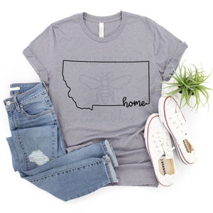 Montana Home SVG - INSTANT DOWNLOAD - Mt Big Sky Home State Shape Shirt - Digital jpg cut files for any printer, Silhouette, or Cricut