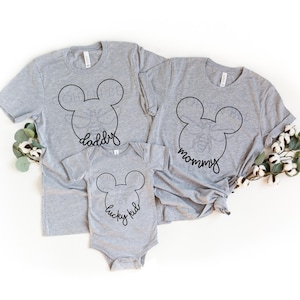 Lucky Kid + Family SVG - INSTANT DOWNLOAD - Mickey svg, Where Dreams Come True - Cut-Dateien für jeden Drucker, Silhouette oder Cricut