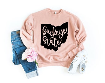 Ohio Buckeye State SVG – plik z konturem stanu macierzystego (pobranie cyfrowe)