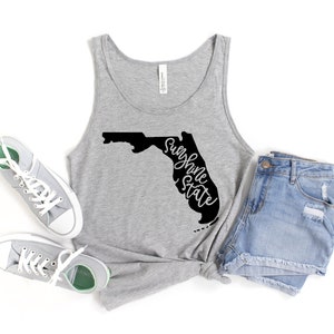 Florida Sunshine State SVG - INSTANT DOWNLOAD - Home State Shape Shirt Outline - Digitale Schnittdateien für jeden Drucker, Silhouette oder Cricut