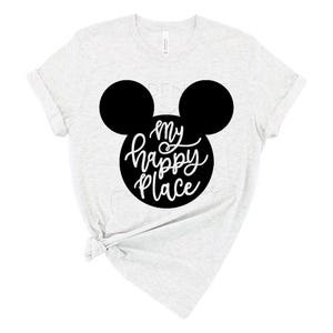 Happy Place SVG - INSTANT DOWNLOAD - Mickey svg, wo Träume wahr werden - Magic Castle - Cut-Dateien für jeden Drucker, Silhouette oder Cricut