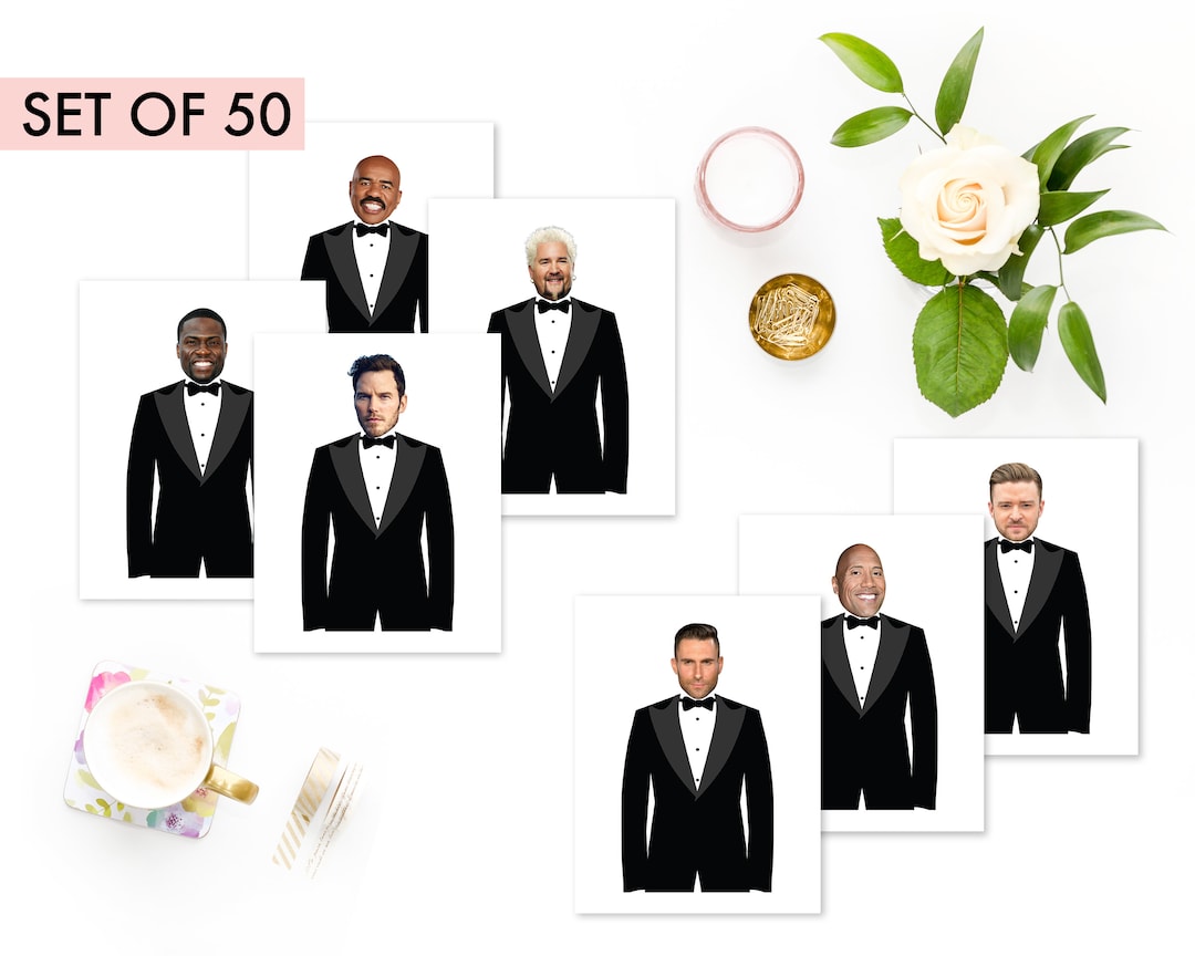 Who Has the Groom? - INSTANT DOWNLOAD - 50 Celebrity Cards + Blanks ...