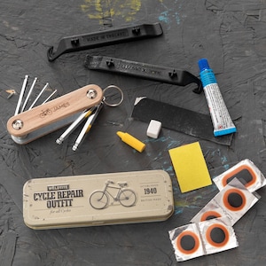 Vintage Bicycle Tool Kit + Puncture Tin Set - Perfect Cycling Gift! Repair Kit for Him & Her, Bicycle Repair Kit, Cycling Must Have Gift Set