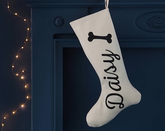 Personalised Dog Christmas Stocking