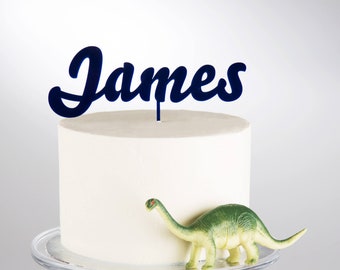 Personalised Acrylic Name Cake Topper, Modern Birthday Decor