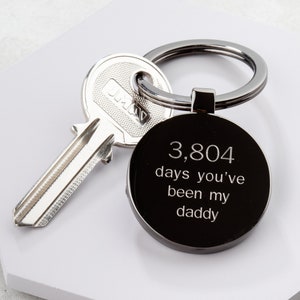 Personalised Days You've Been My Daddy Keyring image 1