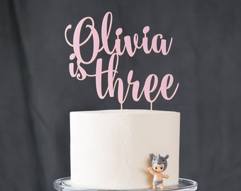 Personalised Acrylic Birthday Cake Topper, Custom Party Decor