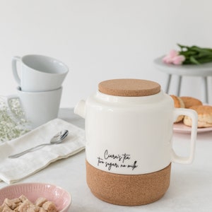 Personalised Large Ceramic Tea For Two, Personalised Teapot, Gifts For Her, Tea For Two Gifts, Tea For Mum, Grandmother Gifts, Tea Lovers