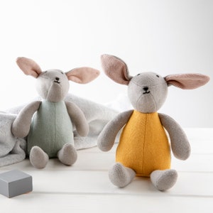 Organic Cotton Bunny Toy, Luxury Baby Gift, New Baby Gift, Soft Rabbit Toy, Baby Shower Gifts, Baby Naming Gifting, Organic Eco Toy Rabbit