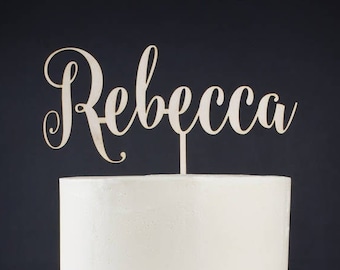 Personalised Wooden Cake Topper