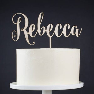 Personalised Wooden Cake Topper image 1