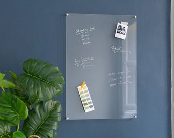 Clear Acrylic Dry Erase Notice Board For Home, Stylish Planner, Busy Family Organiser, Dry Erase Notice Board, Family Home Life Essentials