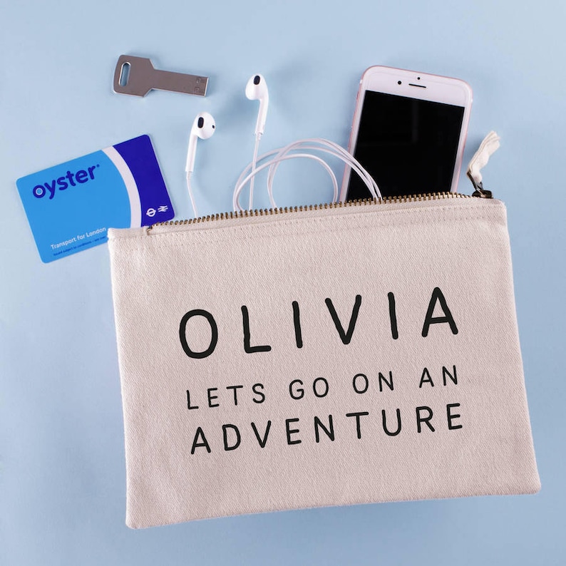 Personalised Travel Adventure Pouch image 1