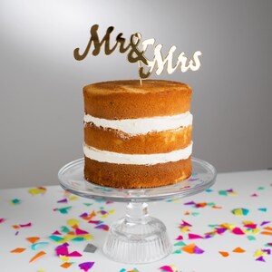 Mr And Mrs Wedding Cake Topper image 2