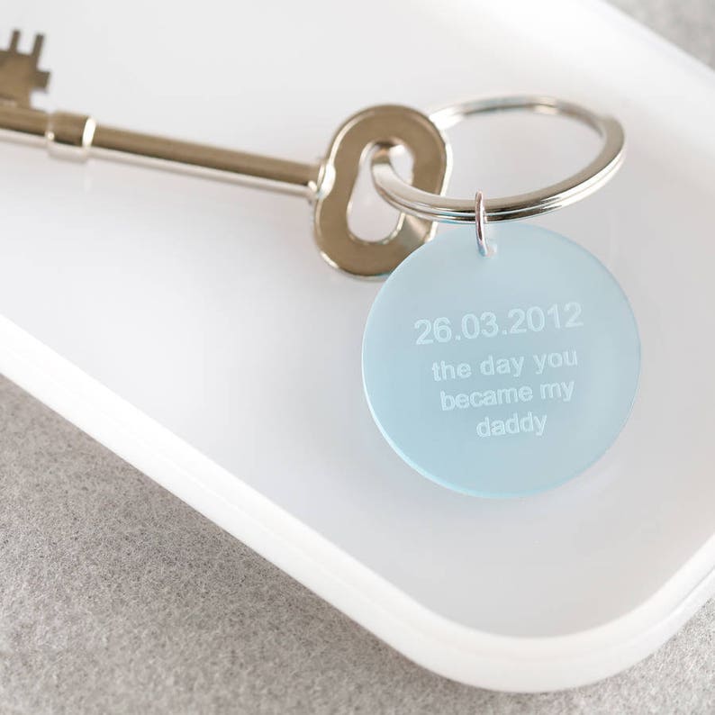 Day You Became My Mummy Acrylic Keyring, New Mum Gifts, Keepsake Gifts, Day They Were Born Gifts image 2