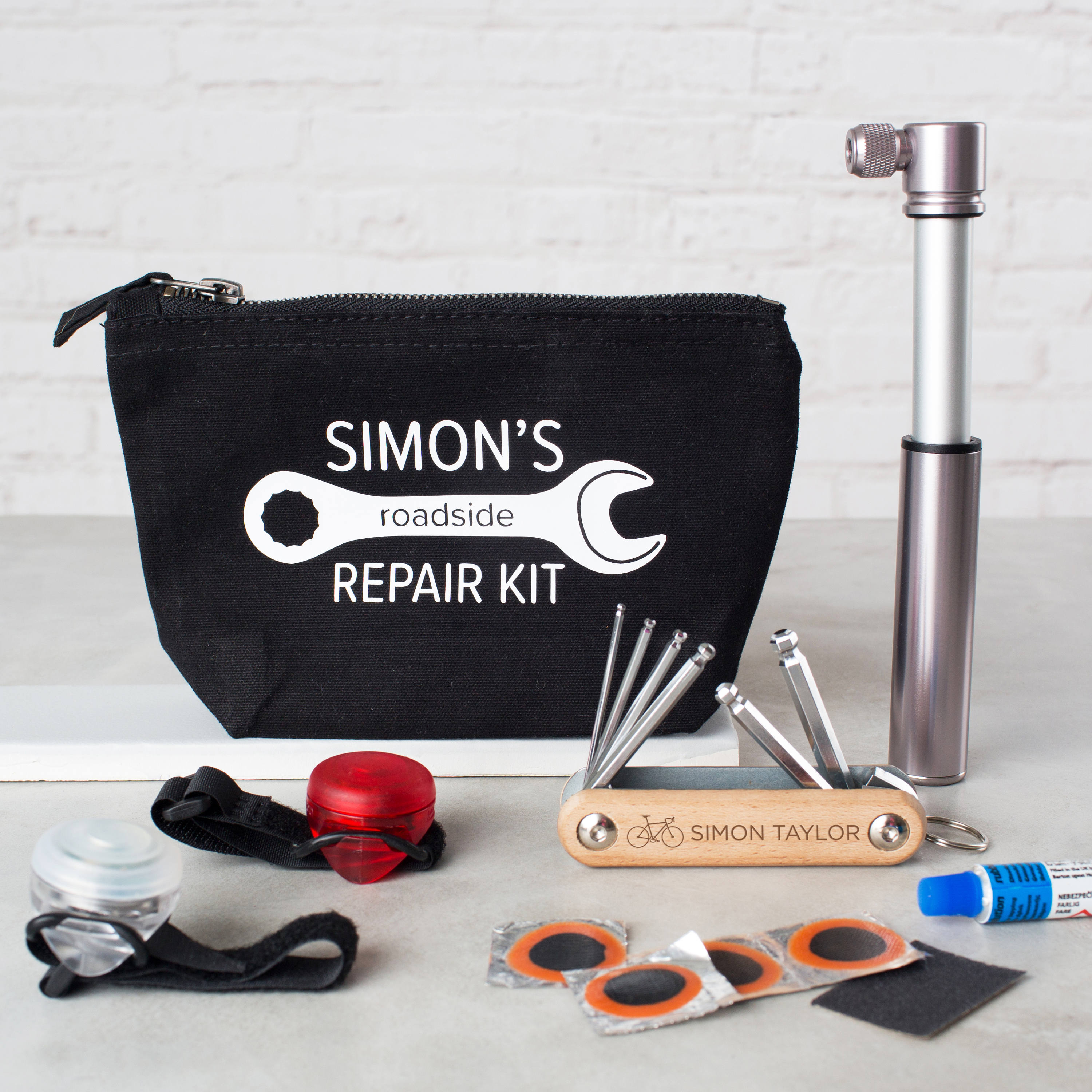 Personalised Cycling Repair Kit Gift Set Etsy