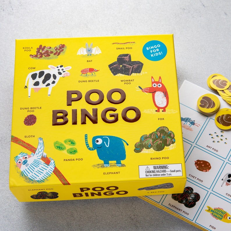 Poo Bingo Game, Funny Games For Children, Poo Games For Boys, Poo Game For Girls, Novelty Games Kids Will Love, Popular Games For Kids image 1