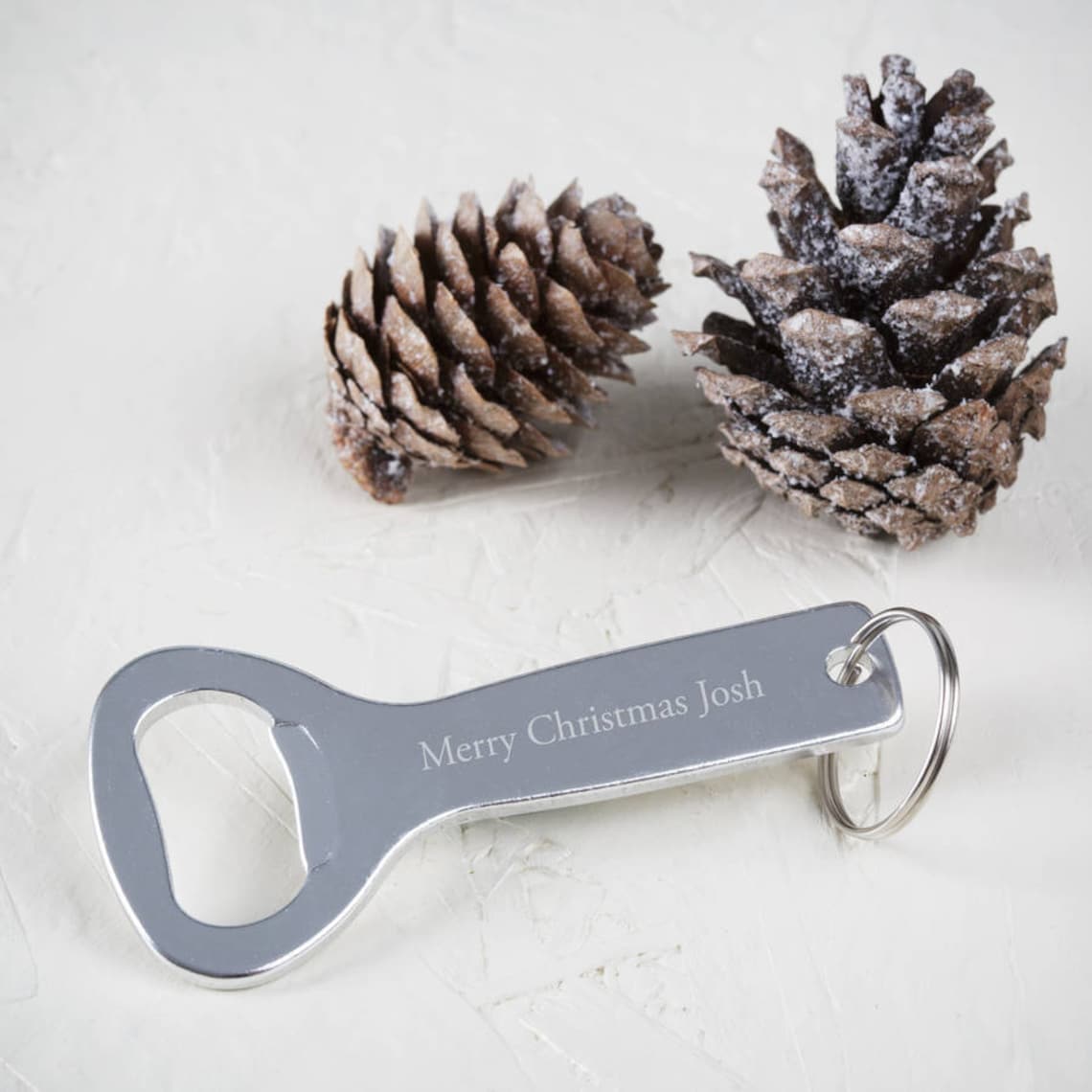 Engraved Christmas Bottle Opener Keyring Etsy UK