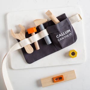 Personalised Wooden Tool Belt Toy For Kids