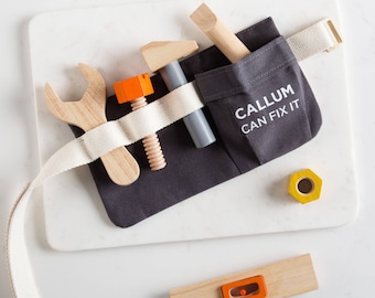 Personalised Wooden Tool Belt Toy For Kids
