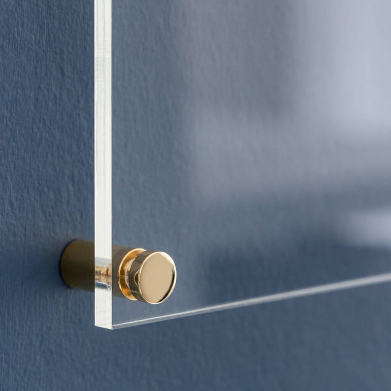 Clear Acrylic Dry Erase Notice Board Etsy