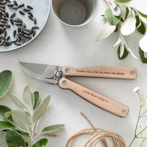 Personalised Father's Day Pruner Multi Tool, Gardening Essentials, Gardening Gifts For Him, Garden Gifts For Her, Outdoor Essentials image 2