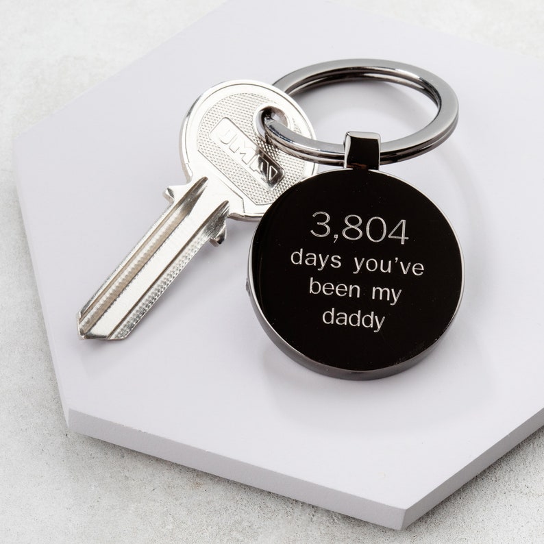 Personalised Days You've Been My Daddy Keyring image 1