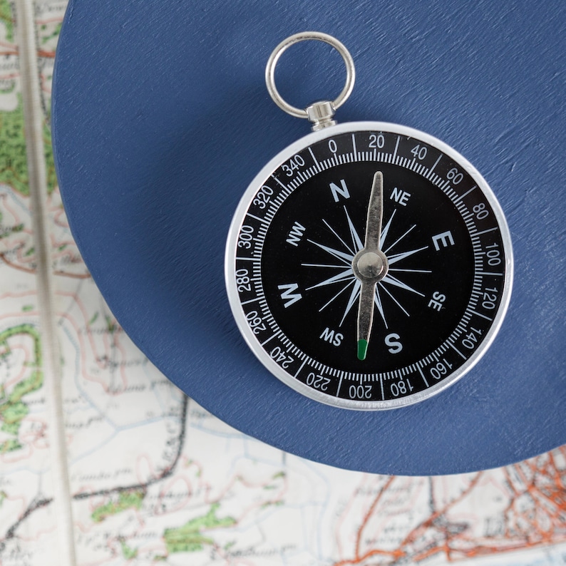 Personalised Engraved Compass Gift For Him, Token Gifts For Him, Thoughtful Keepsake Gift for him, Lost Without You Dad Gift, Engraved Gifts image 2